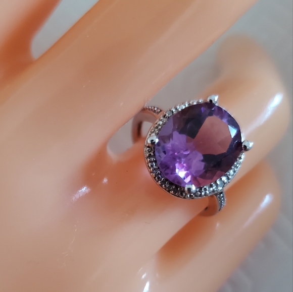 Genuine Amethyst ring - Picture 4 of 10